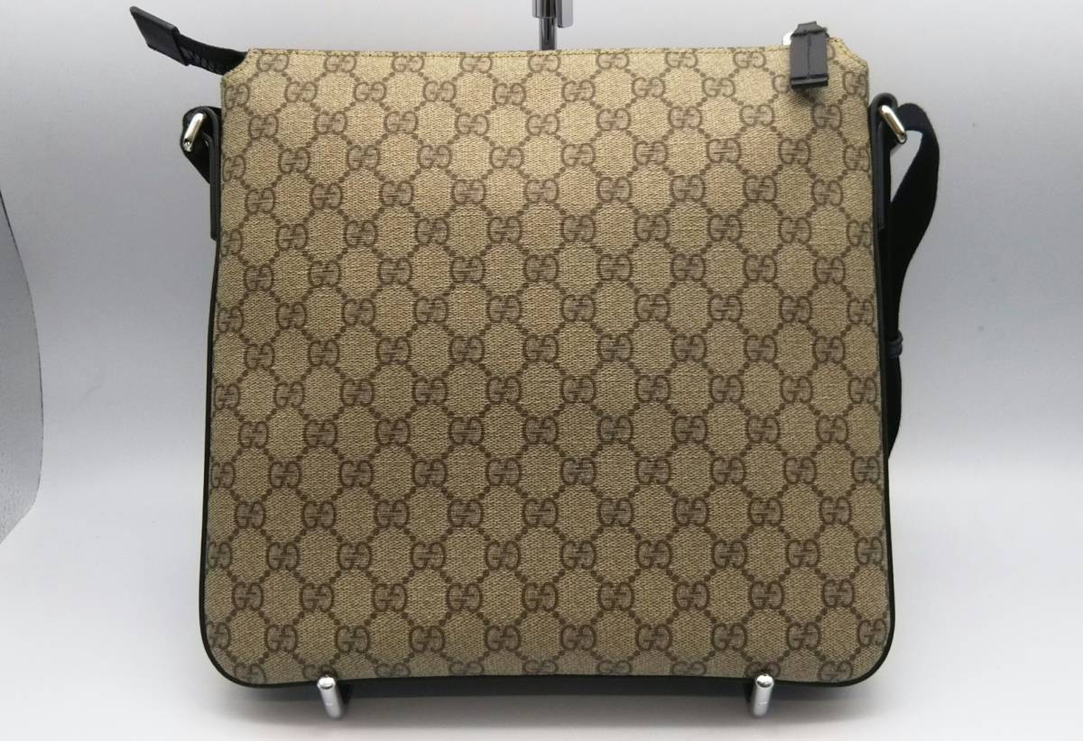 展示未使用品】GUCCI グッチ GGスプリーム ショルダーバッグ 斜め掛け 