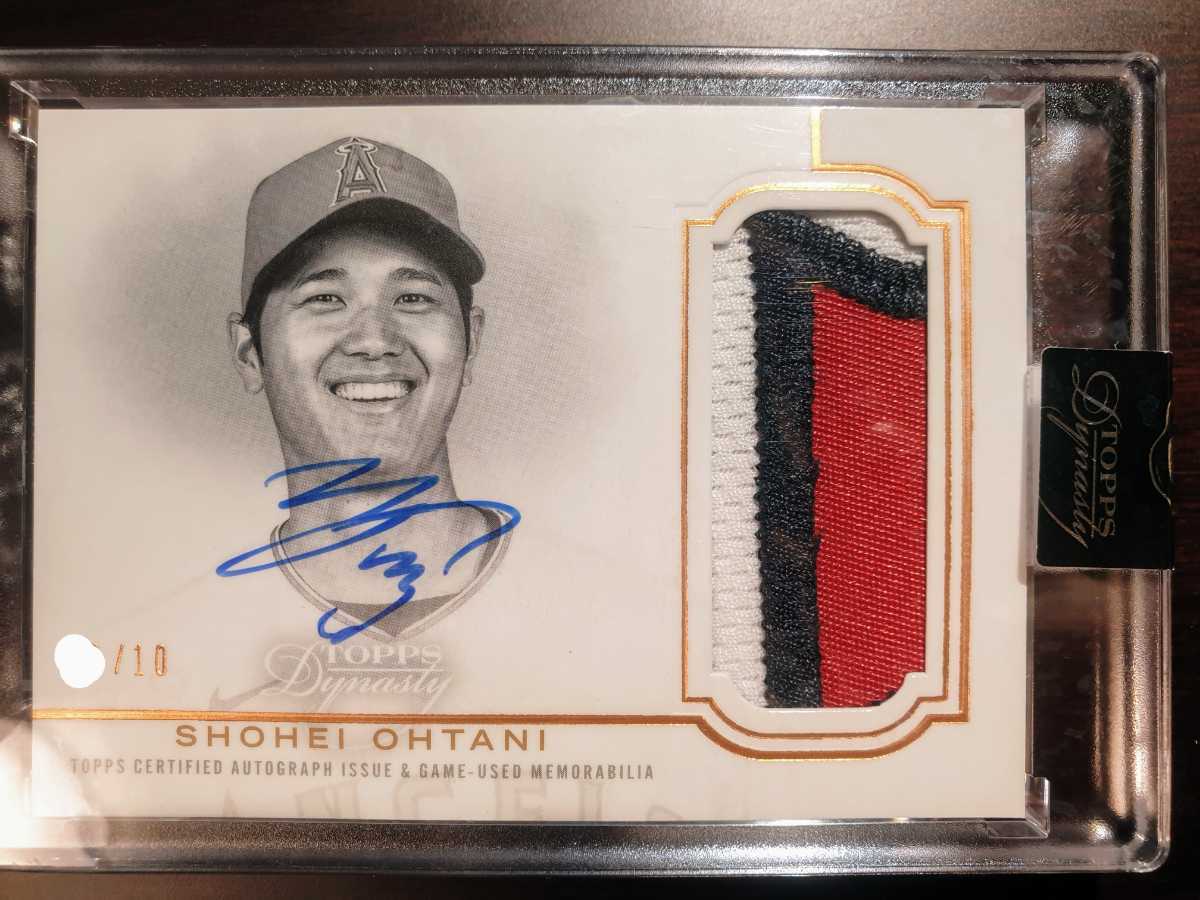 レア実使用 大谷翔平 サイン Topps 2020 Dynasty エンジェルス Game 