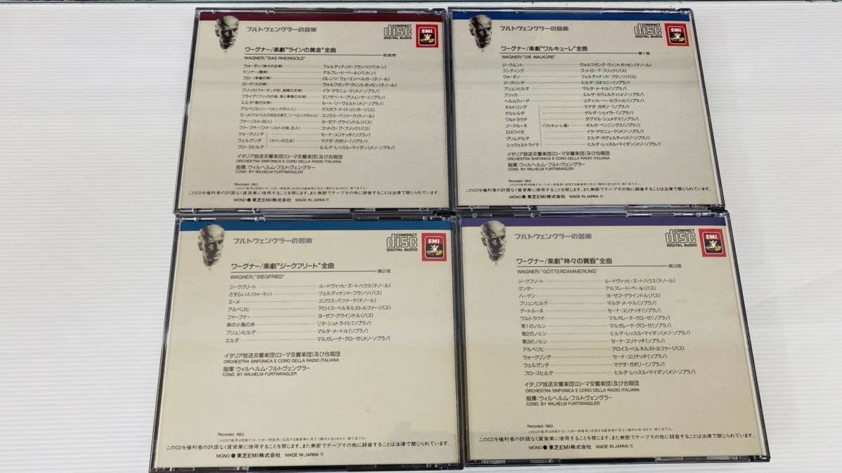 フルトヴェングラー/ワーグナー ニーベルングの指環 RAIローマ響15CD
