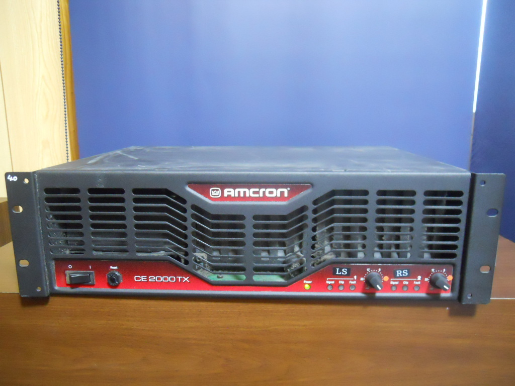 ②ジャンク品。アムクロン CE2000TX クラウン Crown Amcron パワー