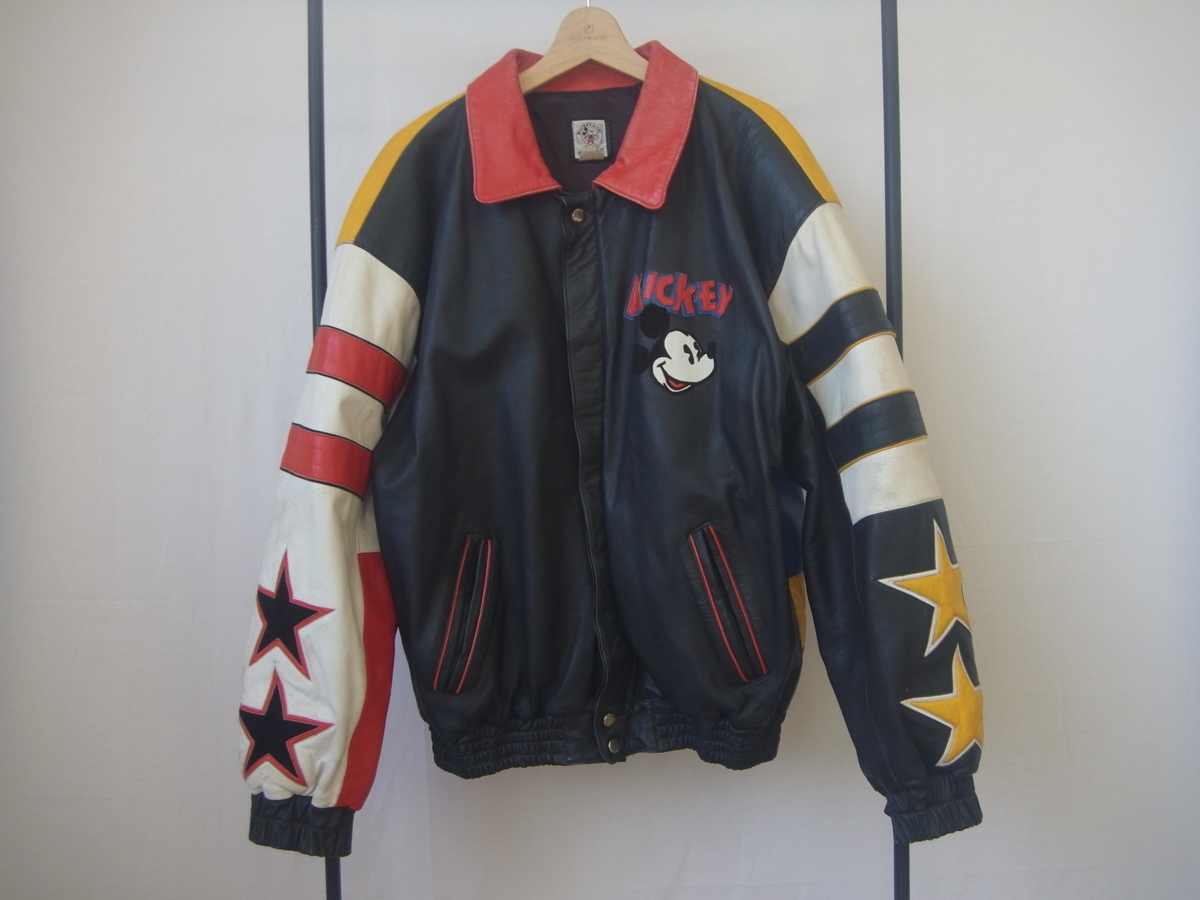 ビンテージ DISNEY ディズニー MICKEY&CO ミッキーマウス レザー