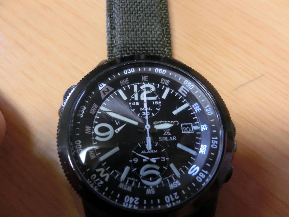 SEIKO PROSPEX SBDM003 ソーラー電波 クロノグラフ スピードマスター