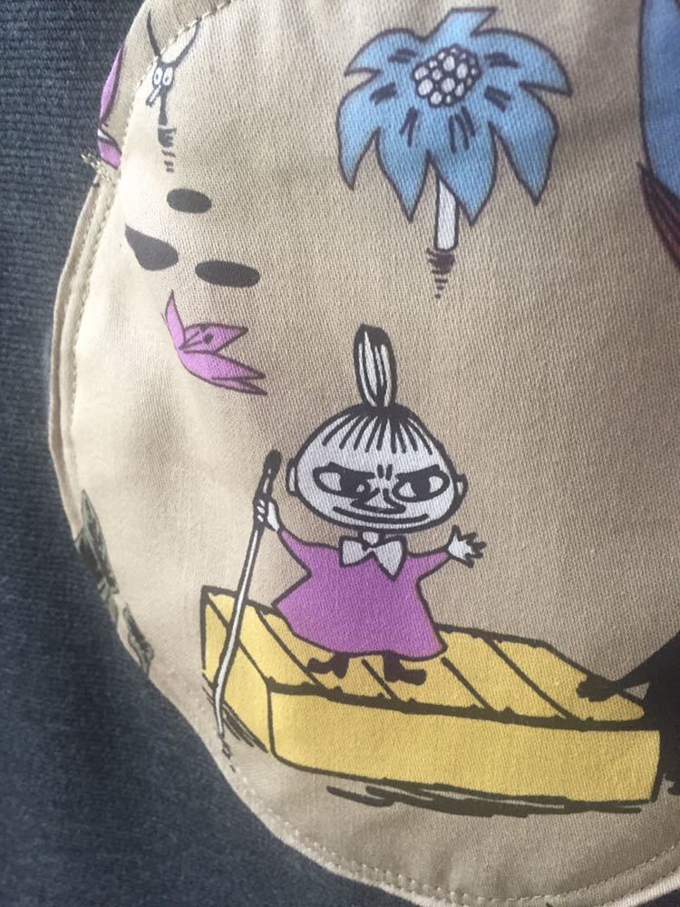 handmade::ムーミン&リトルミイ柄スヌード付ゆったり温か裏起毛 