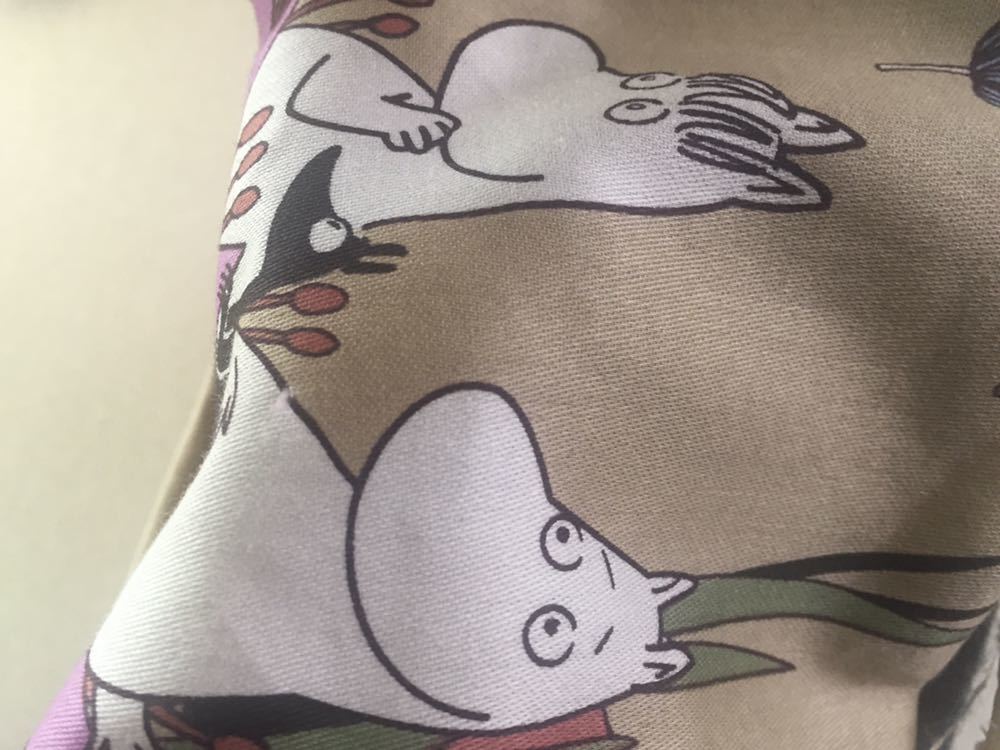 handmade::ムーミン&リトルミイ柄スヌード付ゆったり温か裏起毛 