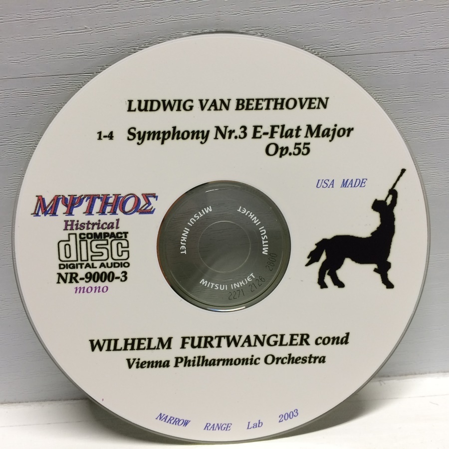 限定4CD MYTHOS ベートーヴェン 交響曲選集 フルトヴェングラー NR