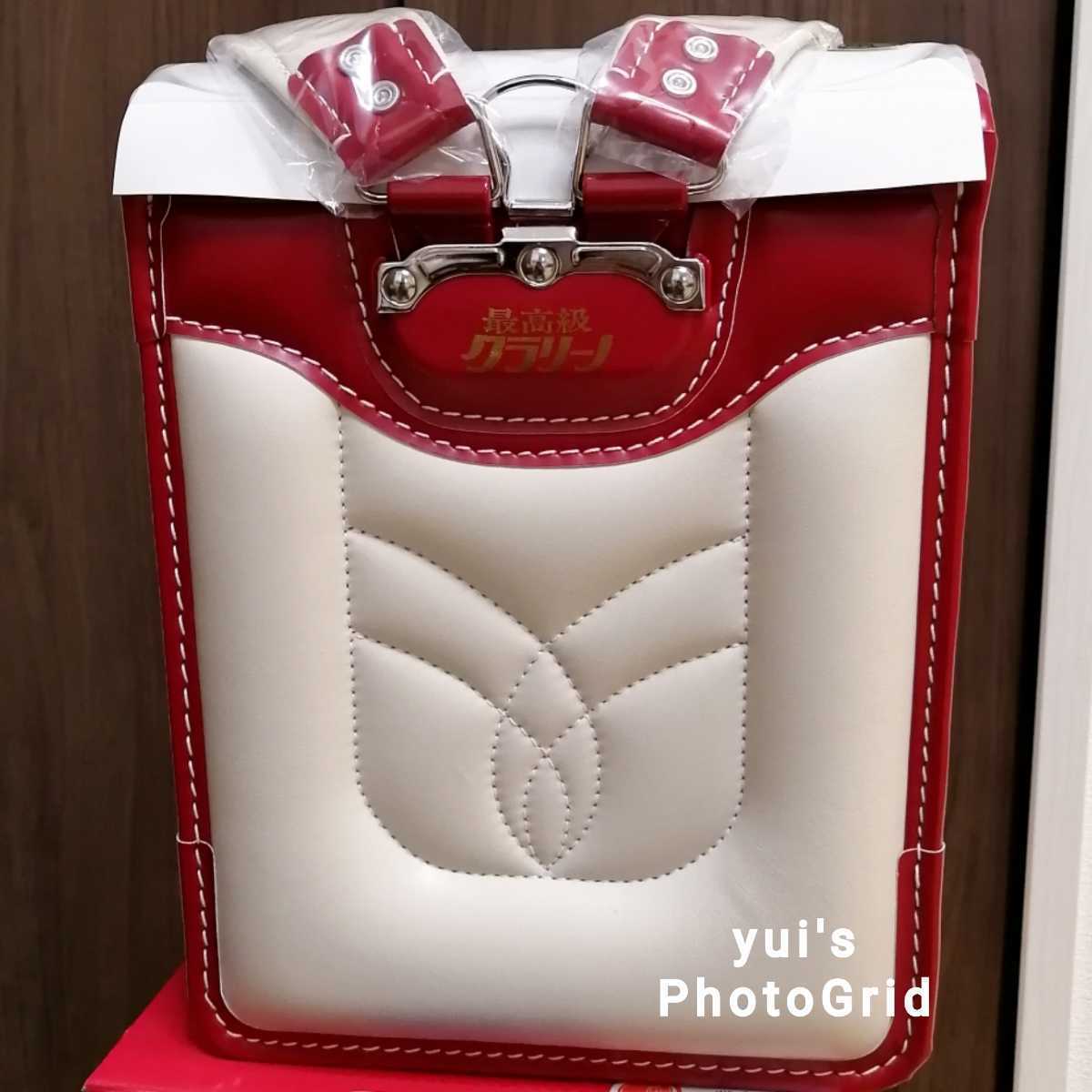 新品 クラリーノ ランドセル 赤 手縫い 軽量 高級天然皮皮 小学生 入学 