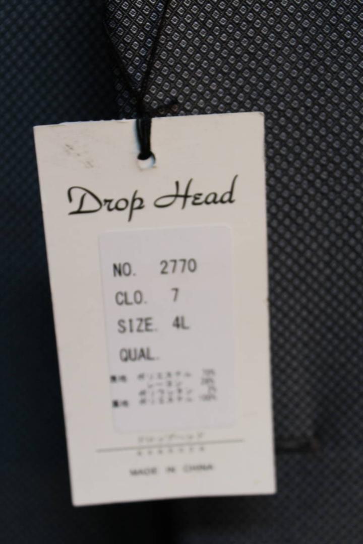 【●今だけ■激安■■4Ｌサイズ（ウエスト98～112ｃｍ）】【ライトグレースリーピース】■ＤＲＯＰ　ＨＥＡＤ【定価49500円】