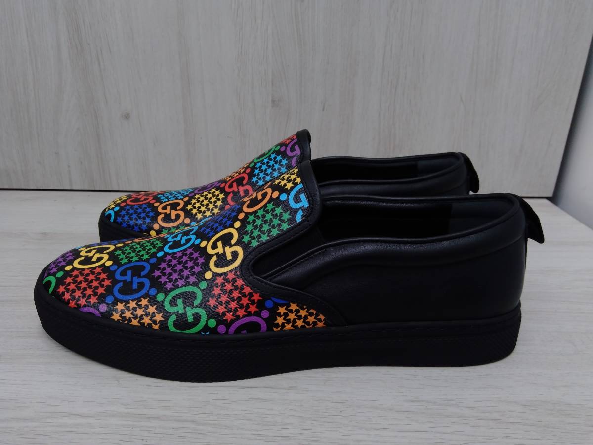 未使用品】グッチ GUCCI サイケデリック／スリッポン／8.5インチ（約 