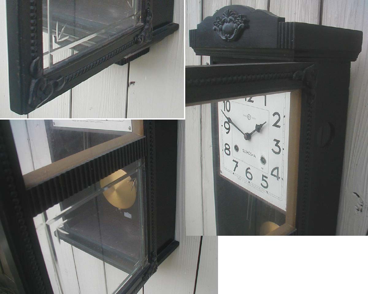 SEIKO 昭和レトロ　ゼンマイ時計　丸尾長型　30日巻　アンティーク SEIKO 昭和レトロ ゼンマイ時計 丸尾長型 30日巻 アンティーク SEIKO