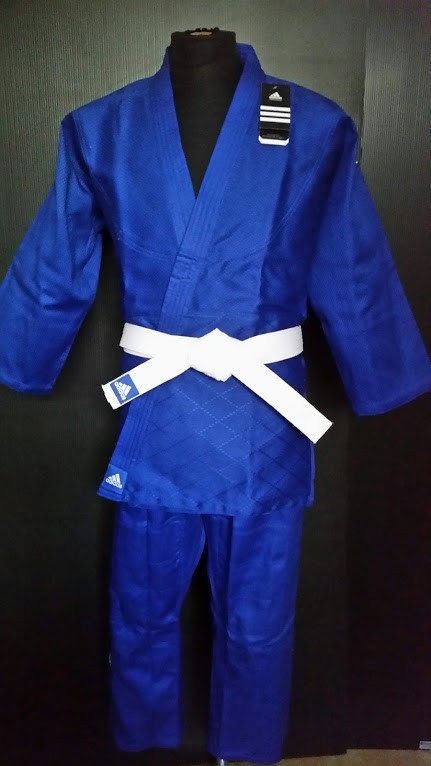 140cm 1号 adidas アディダス ブルー 柔道着 J350B BLUE/White 白帯付上下set 新品