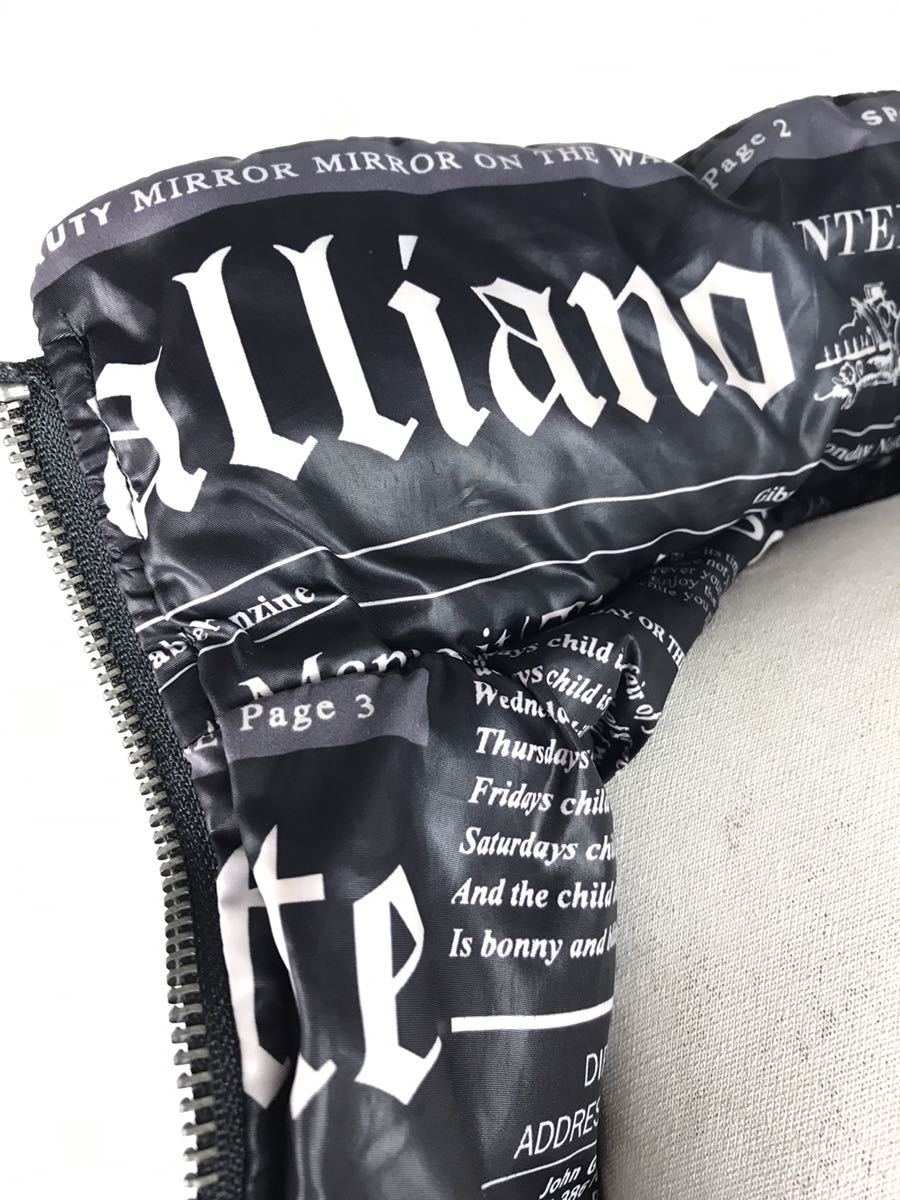 ジョンガリアーノ John galliano ニュースペーパー中綿ジャケット