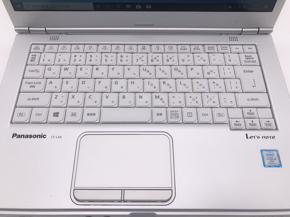 良品【爆速SSD搭載】【Window 10搭載】Panasonic Let‘s note CF-LX6／高性能第7世代Core i5／8GBメモリ／SSD256GB／Office_3