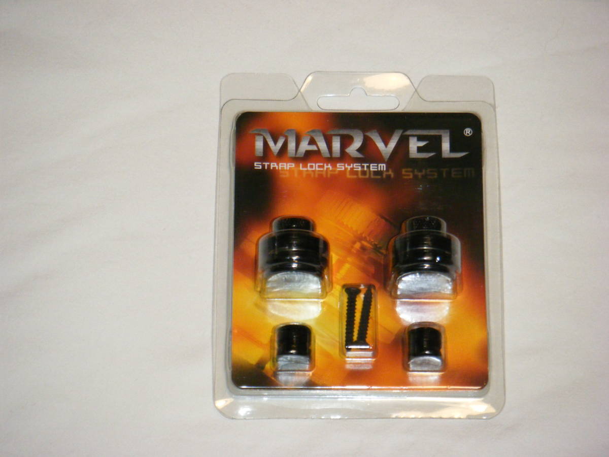 送料無料，安い MARVEL マーベル MVS-501BK ストラップロックピン ブラック レア(ストラップピン)｜売買されたオークション情報、yahooの商品情報をアーカイブ公開 - オークファン パーツ