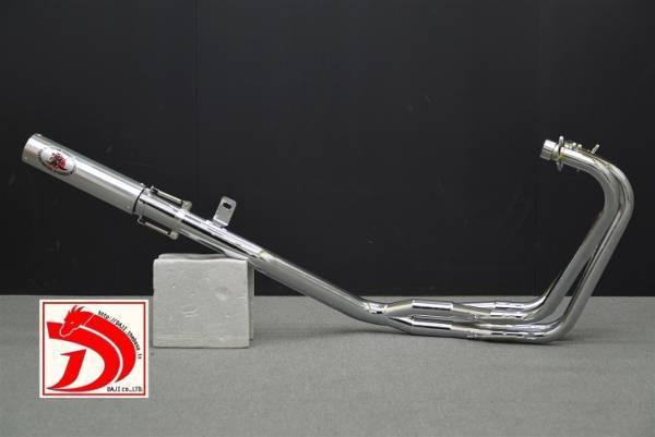 XJR400 DJガニマタ【豪】 メッキ 50.8π アウター / 鉄4-2-1 マフラー 