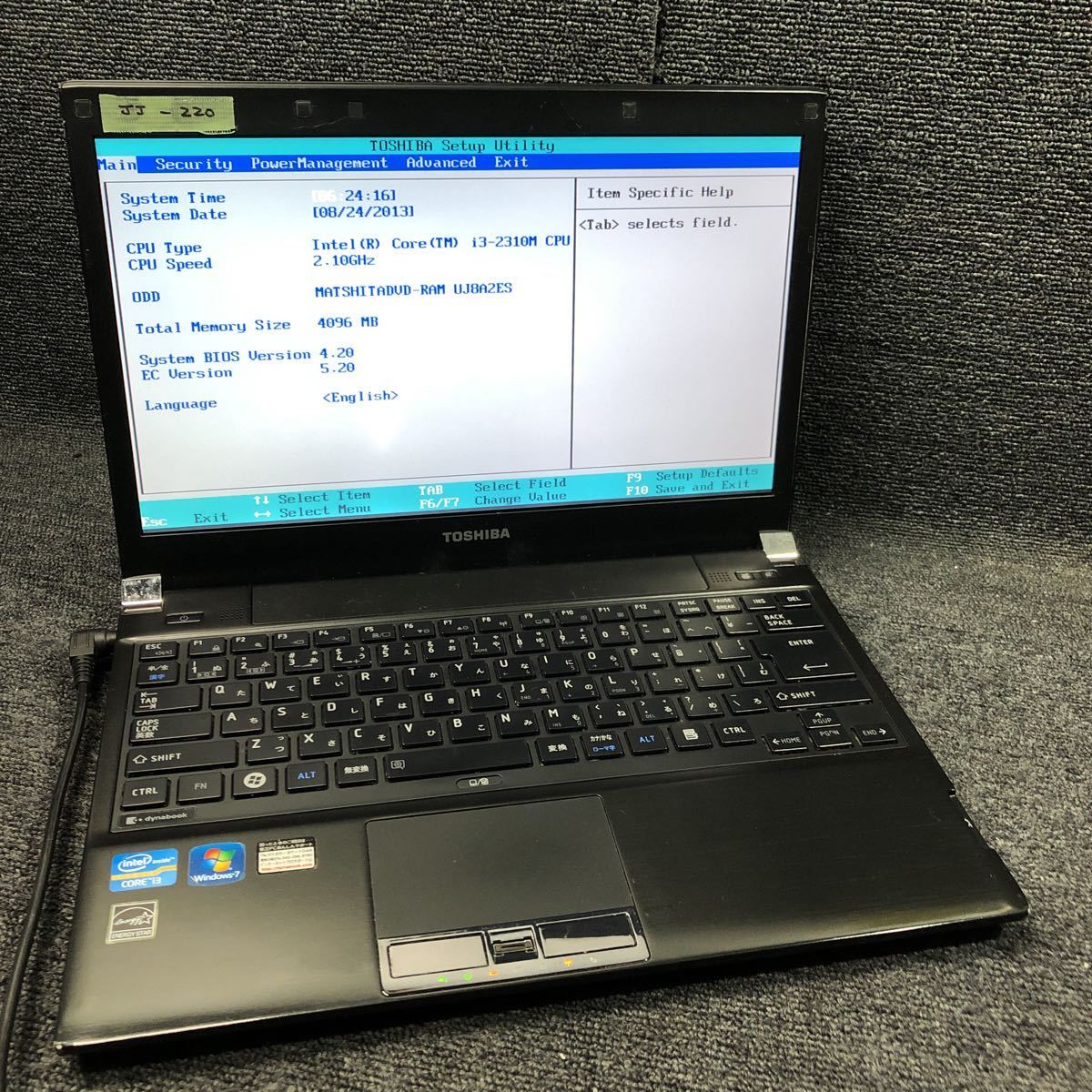 R731 JJ-220 激安 ノートPC TOSHIBA 東芝 dynabook R731/36B PR73136BRFB Core i3 2310M ...