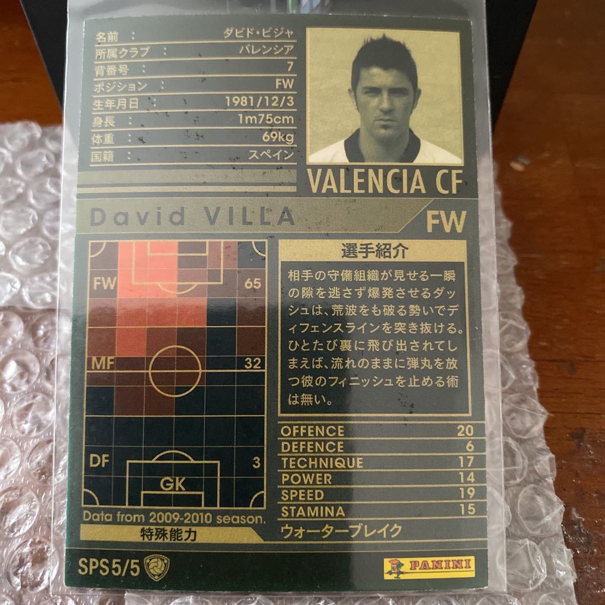 Wccf 09 10 ダビド ビジャ スペイン国籍 Sps レアカード 売買されたオークション情報 Yahooの商品情報をアーカイブ公開 オークファン Aucfan Com
