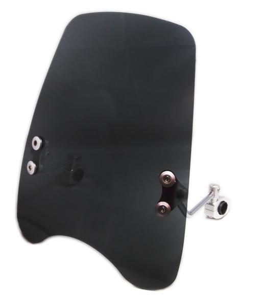 難あり 汎用メーターバイザー3 肉厚 スクリーンカウル スモーク