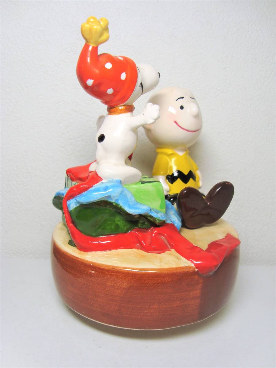 スヌーピー サンタ　オルゴール　schmid snoopy peanuts ビンテージ スヌーピーオルゴール ピーナッツ Schmid PEANUTS 送料無料