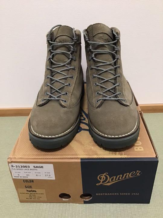 ダナーライト hobo 限定 Cow Suede Leather Speed Lace Boots by 