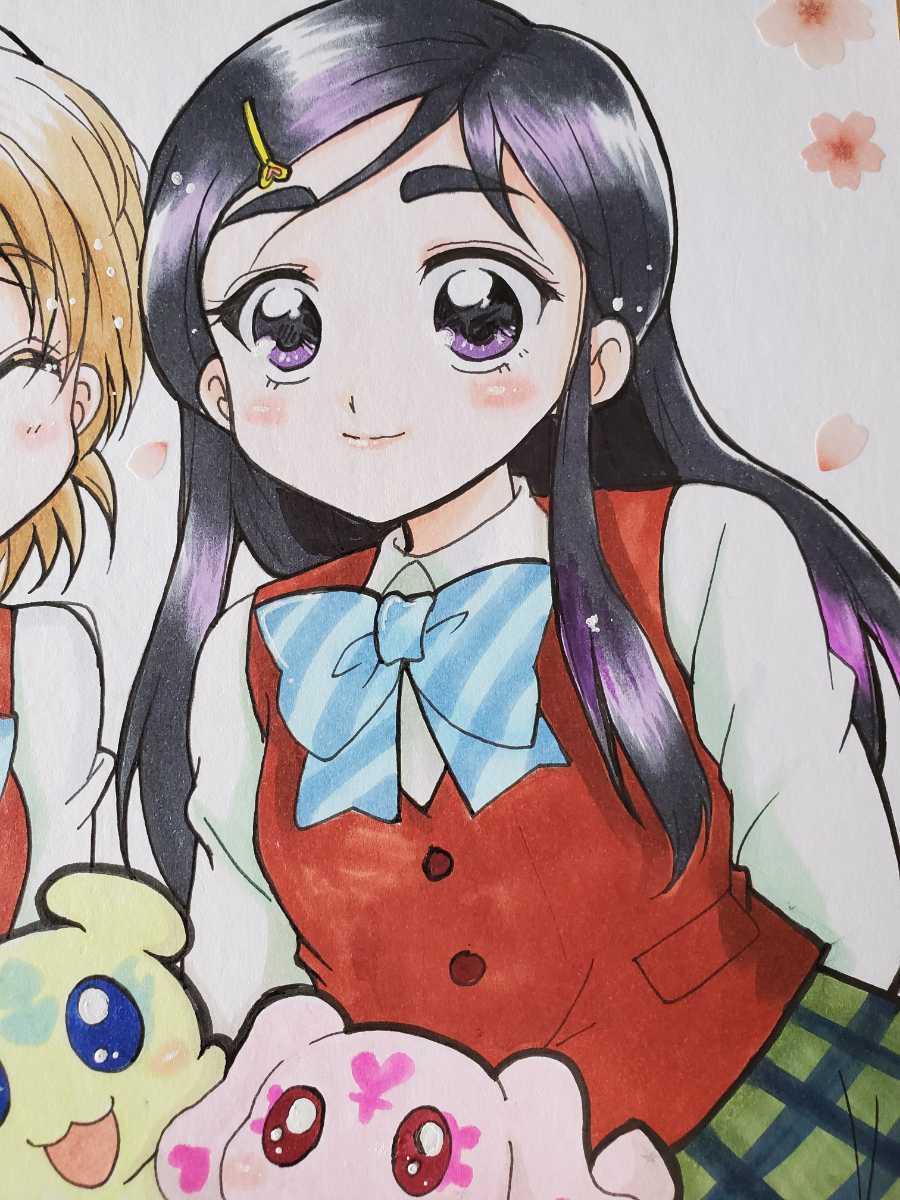 手書き手描同人イラスト美少女ふたりはプリキュアほのかとなぎさ魔法少女アニメキュアホワイトブラックメップルミップル 手描きイラスト 売買されたオークション情報 Yahooの商品情報をアーカイブ公開 オークファン Aucfan Com