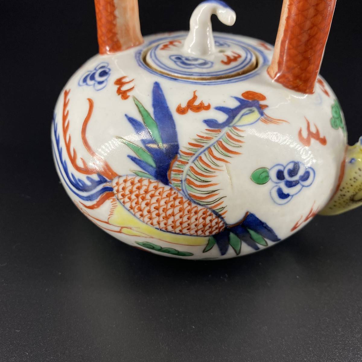 大明万暦年製銘 赤絵龍鳳文碗 中国古美術 【公式通販】
