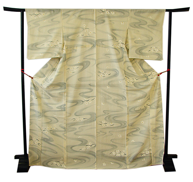 美品 ロング寸 夏物 駒絽 3本絽 附下げ・訪問着 正絹 HH1524