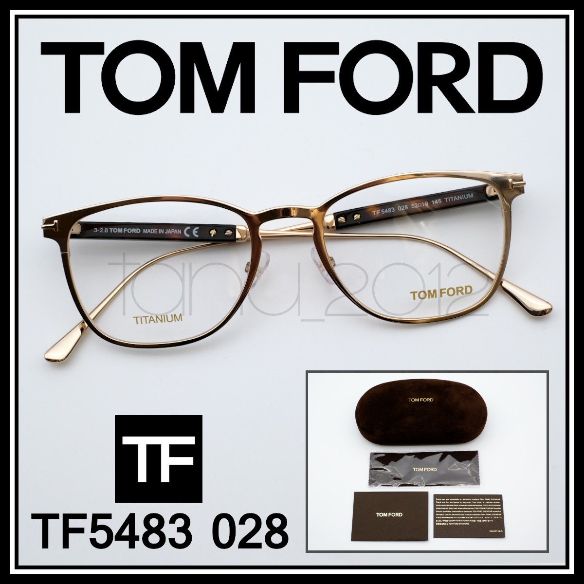 ☆新品本物！上級チタンモデル！税込8万円！TOMFORD TF5483 028 
