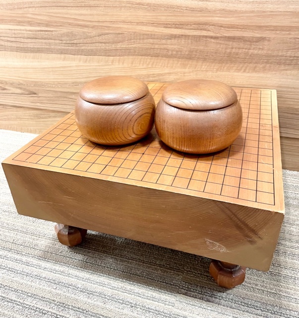 囲碁盤 碁石セット 木製 松 寿 足付き 45×41.5×22cm 囲碁セット 2026年