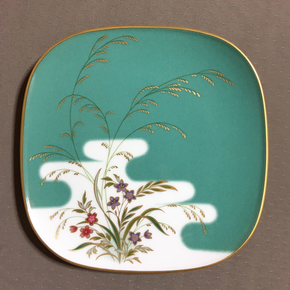 未使用】 ハナリンス 角皿5枚 乃りたけ 和食器 銘々皿 ノリタケ HANA