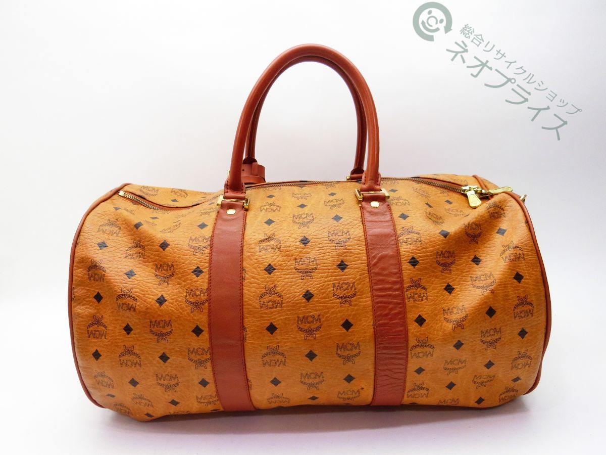 ◇S6062 MCM エムシーエム 総柄 レザー 2WAY ボストン バッグ 【公式通販】