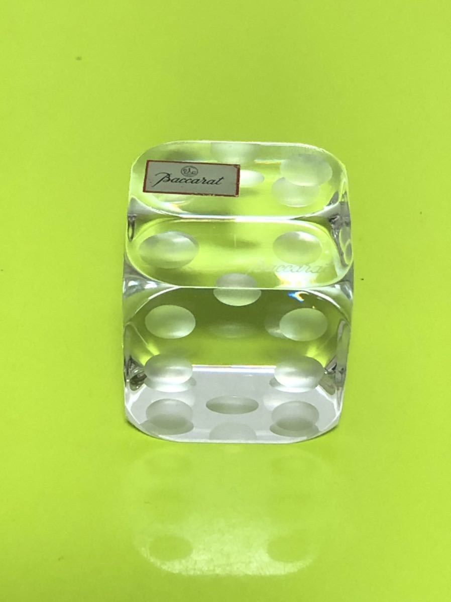 ペーパーウェイト バカラ 置物 サイコロ Baccarat Baccarat(バカラ 