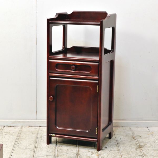 karimoku カリモク家具 電話台 花台 飾り棚 レンジ台 高級家具 楽天