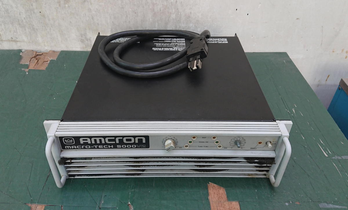 AMCRON MACRO TECH 5000vz アムクロン パワーアンプ 完動品 ヒビノにて