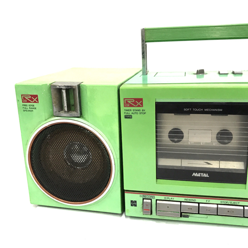 1円 National RX-C50 ラジカセ グリーン 通電確認済み ナショナル