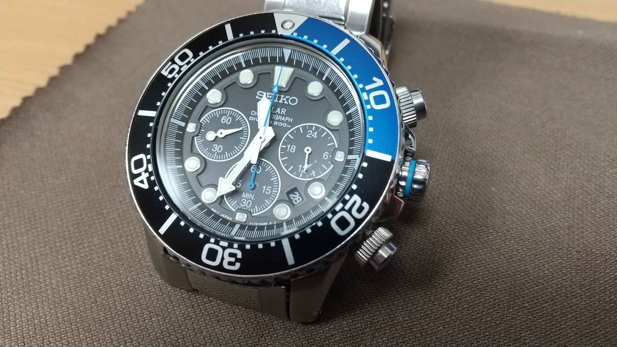 SSC017P1 SEIKO セイコー クロノグラフ PROSPEX Solar 海外モデル 