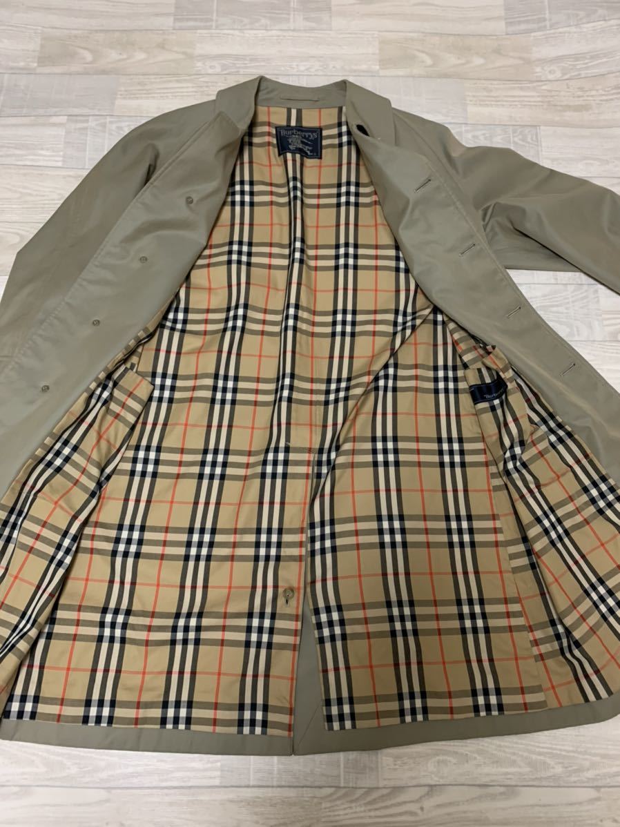 BURBERRY ステンカラーコート ベルト付き ノバチェック バーバリー