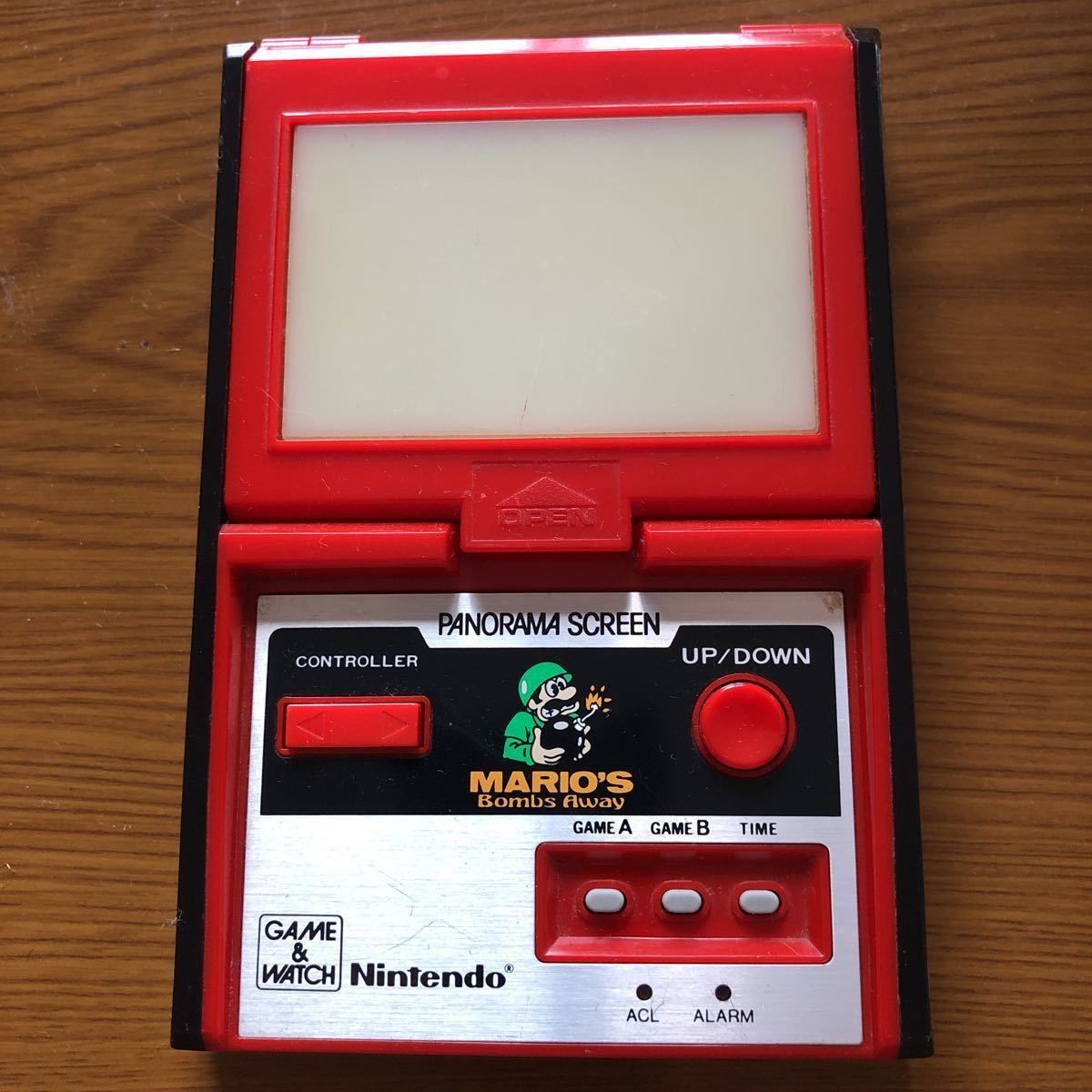 ゲームワォッチパノラマスクリーンマリオ レア！GAME&WATCH ゲームウォッチ マリオズ ボム アウェイ 美品
