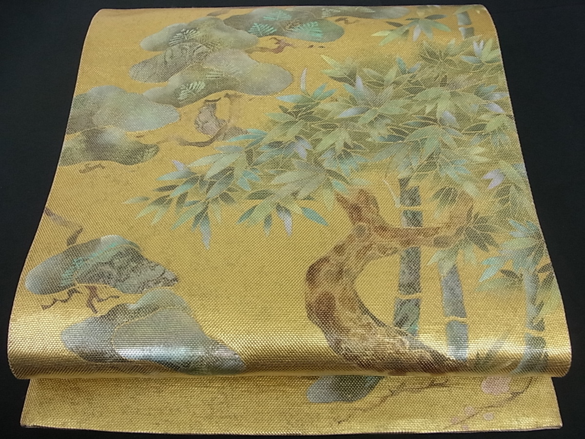 伝統箔匠 木村幸啓 - 錦 太鼓柄袋帯 平和屋本店▽織螺鈿の第一人者 