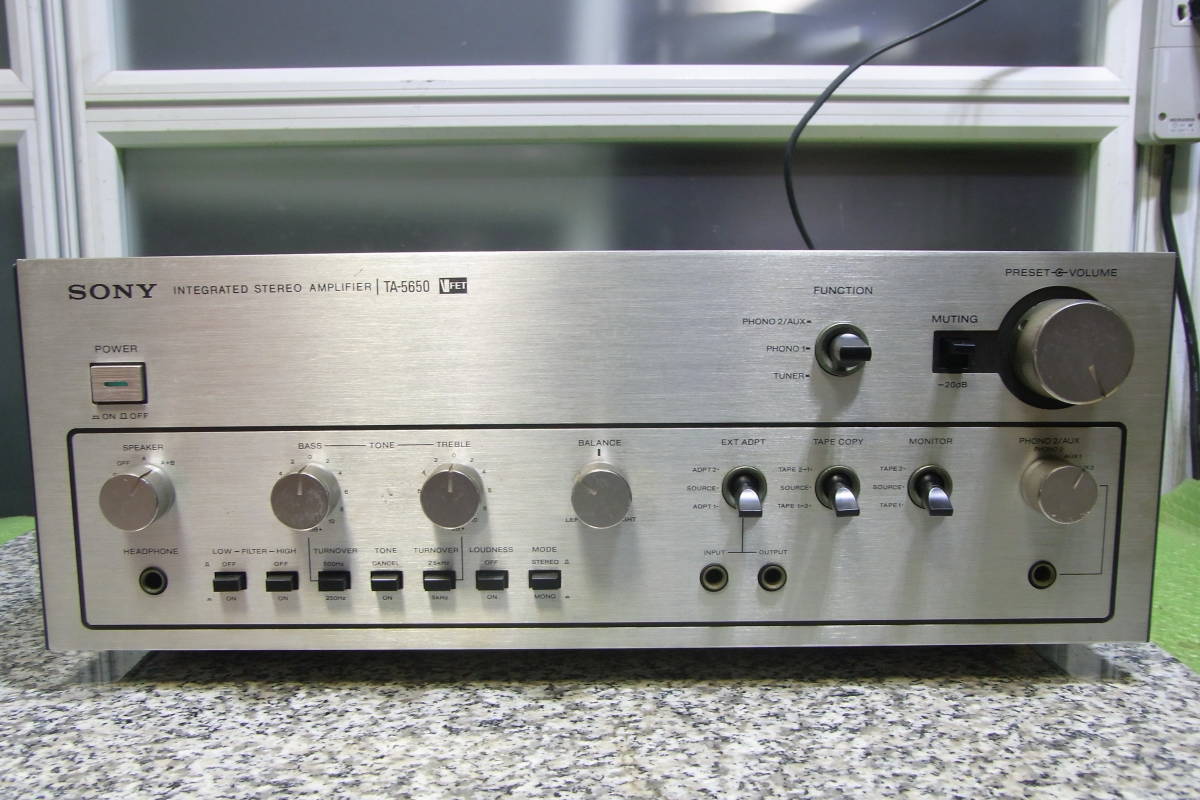 Sony TA-5650 | Amplifier - Integrated Stereo and SONY TA V-FET