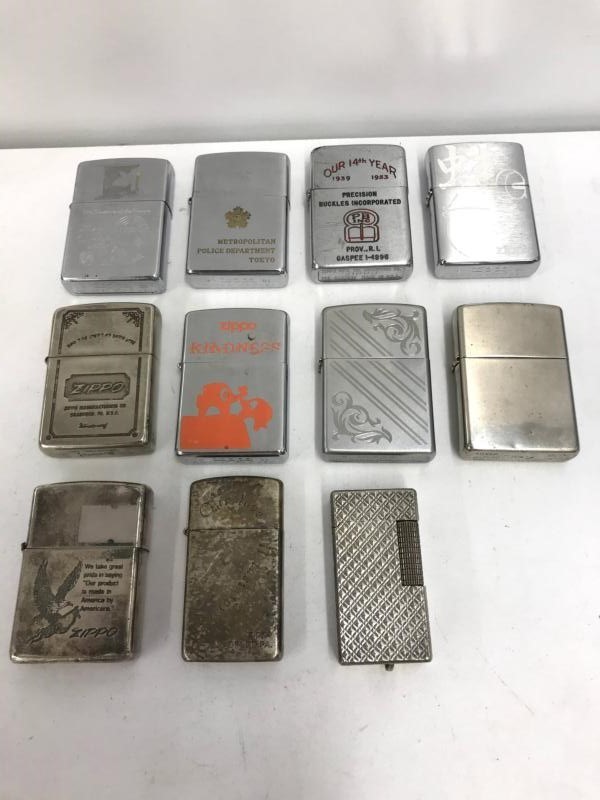 t.880【ジャンク品】ZIPPO まとめ 10点 maruman 1点 着火未確認 2026年最新