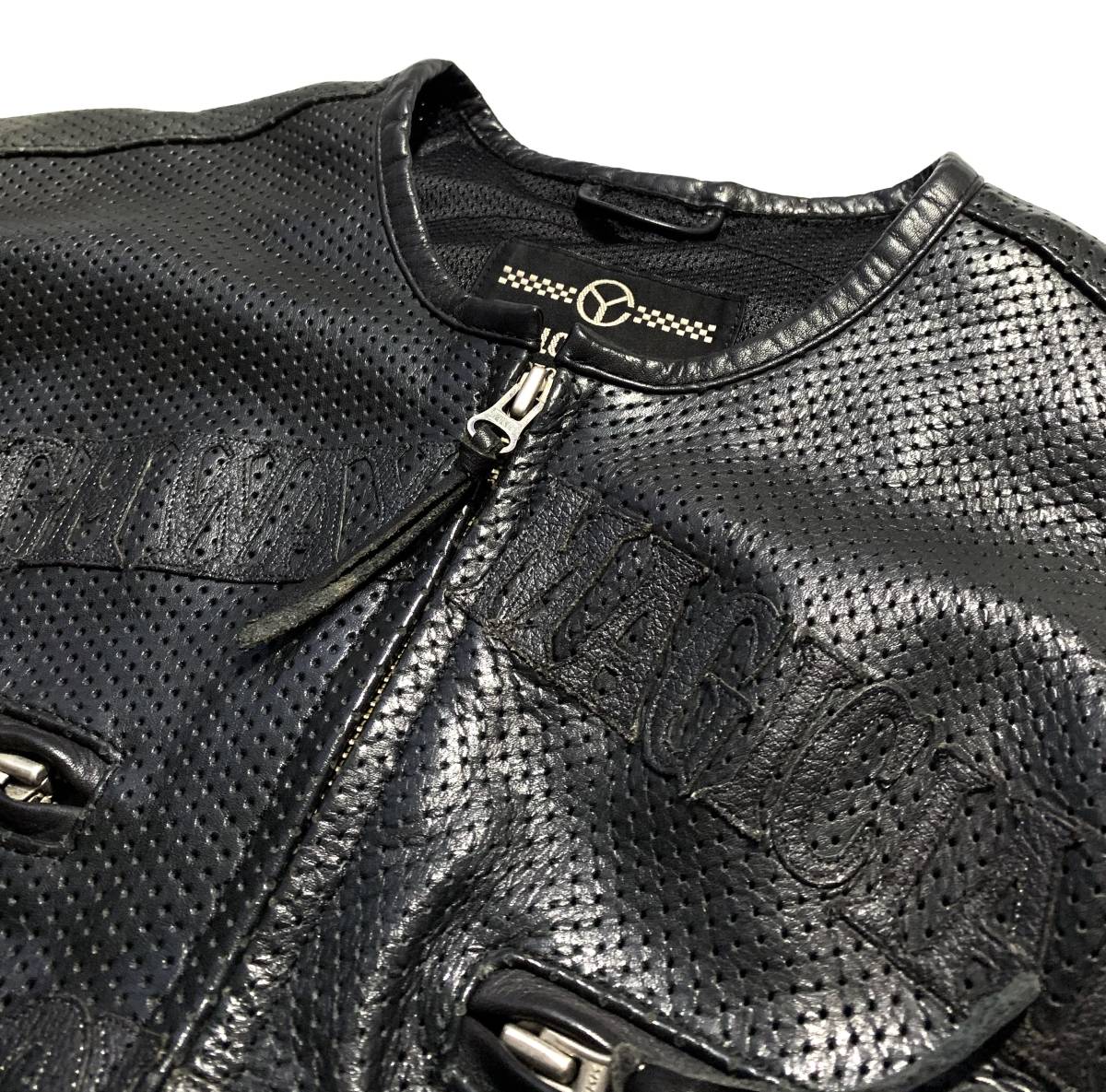 名作 LL イエローコーン 半袖 レザージャケット ライダース LL XL