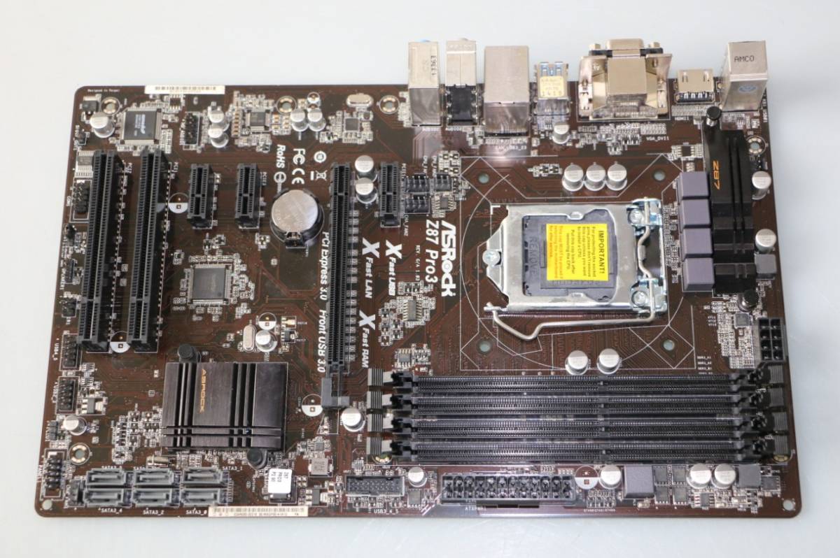 Z87 ASRock マザーボード Pro3 ATX (HASWEL対応) USB3.0 | SATA3