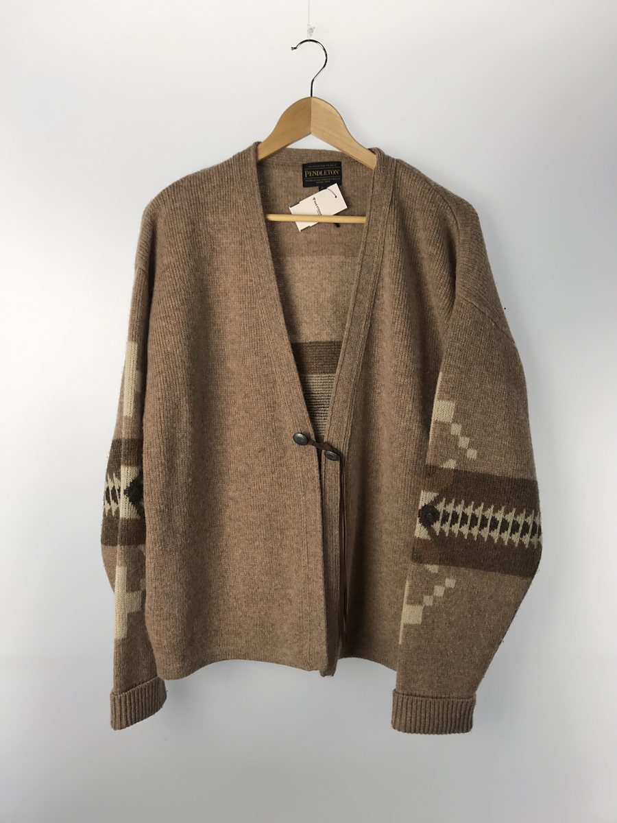 PENDLETON◇カーディガン(厚手)/L/ウール/BRW PENDLETON(ペンドルトン 