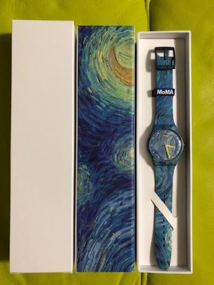 Swatch MoMA ヴァン・ゴッホ SUOZ335 スウォッチ・SWATCH X MOMA・THE STARRY NIGHT BY VINCENT VAN GOGH