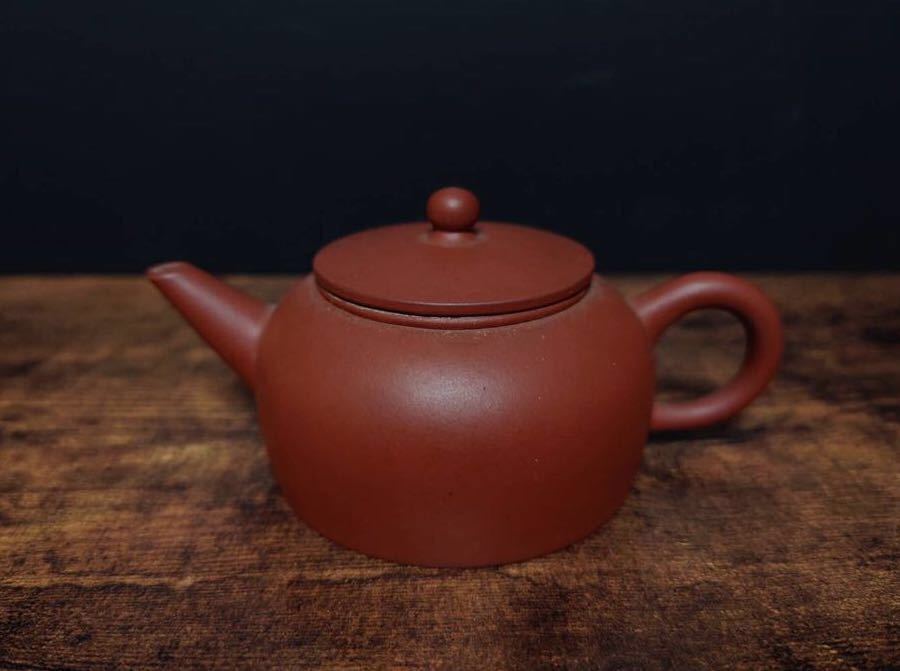 時代 朱泥 唐物 煎茶道具【中國宜興】款 紫砂 茶道具 煎茶器 茶器 茶道