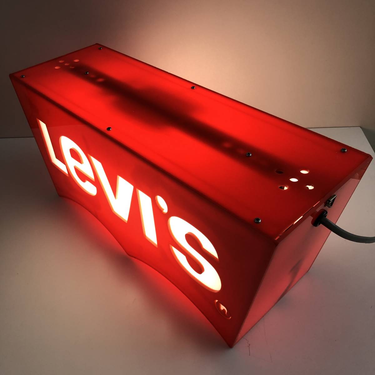 リーバイス Levi's メルカリ 当時物 回転式電飾看板 3面 - 看板 : 2026