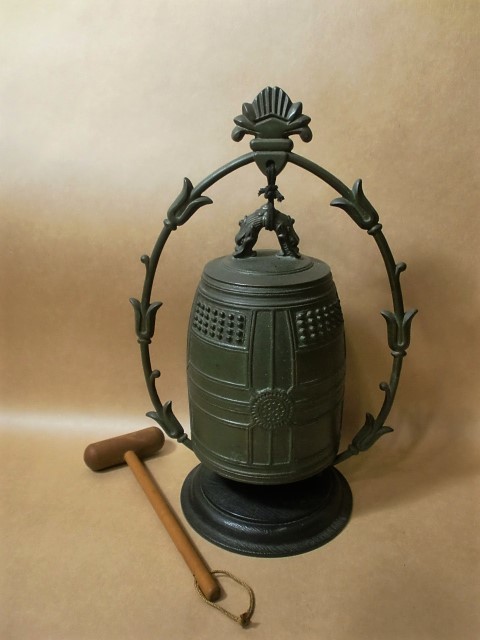 金寿堂謹製☆薬師寺 白鳳の鐘☆銅製 梵鐘 釣鐘☆H27．5cm 【公式 