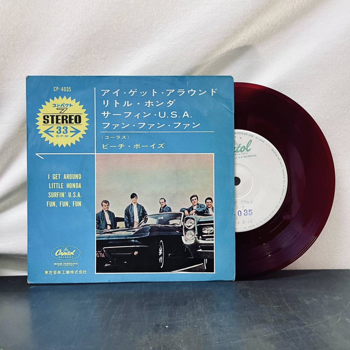 人気セール，お買い得 EP ガリ刷り見本盤/白 赤盤 国内盤 ビーチボーイズ サーフィンUSA リトル ホンダ 他 CAPITOL CP-4035 THE BEACH BOYS レコード(Beach Boys)｜売買されたオークション情報、yahooの商品情報をアーカイブ公開 B