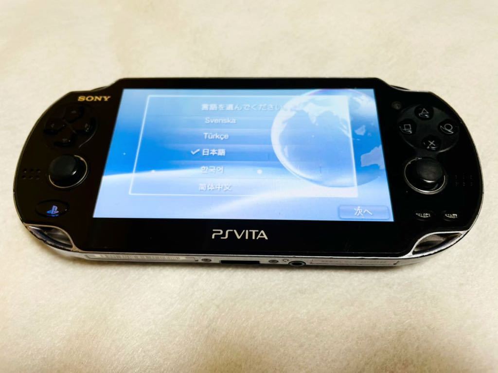 PlayStation Vita PCH-1100AA01 クリスタルブラック PS VITA 本体のみ