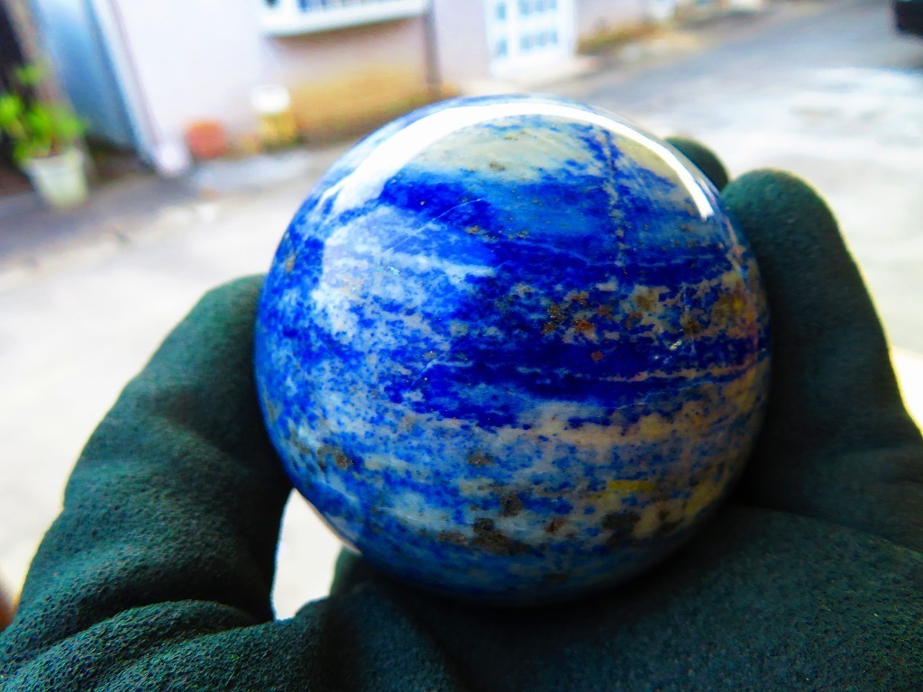 天然石 ラピスラズリ 原石 標本 アメジスト 鉛沢裏ノ谷 - 国産鉱物 紫 